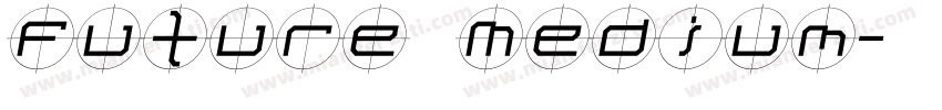 Future Medium字体转换